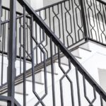 Перила лофт металлические косичка