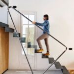 Лестница металлическая лофт минимализм