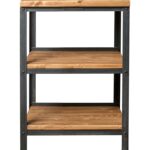 Кухня лофт напольный стеллаж