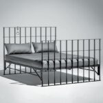 Кровать сварная лофт решетка
