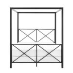 Кровать металлическая с балдахином