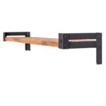 Полка с кронштейнами лофт