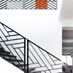 Перила металлические с рисунком три икса