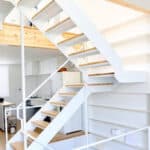 Лестница металл дерево сканди лофт