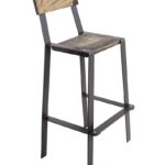 барный стул из металлической полосы