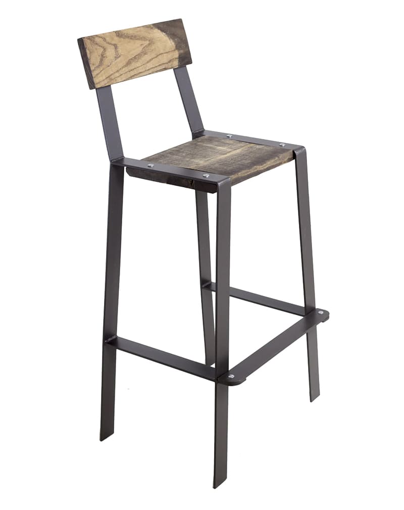 барный стул из металлической полосы