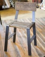 стул лофт из металлической полосы