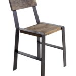 стул лофт из металлической полосы