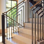 Перила лофт металлические менора