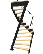Лестница винтовая наклонная стойка