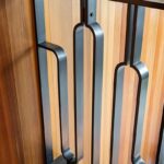 Перила металлические лофт модерн