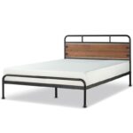 Кровать минимализм металл дерево