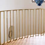 Перила металлические цвет золото