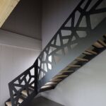 Лестница с перилами лазерная резка