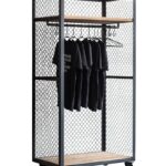 Шкаф вешалка сетка металлический
