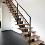 Лестница лофт на металлокаркасе