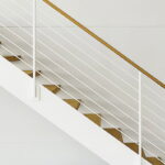 Перила яхтенные с дубовым поручнем