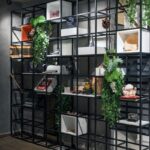 Перегородка этажерка металлическая