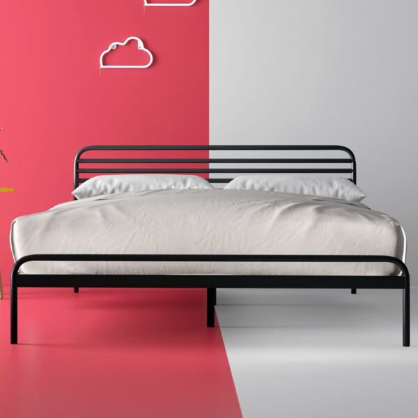 Кровать металлическая минимализм платформа