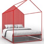 Кровать с балдахином из трубы