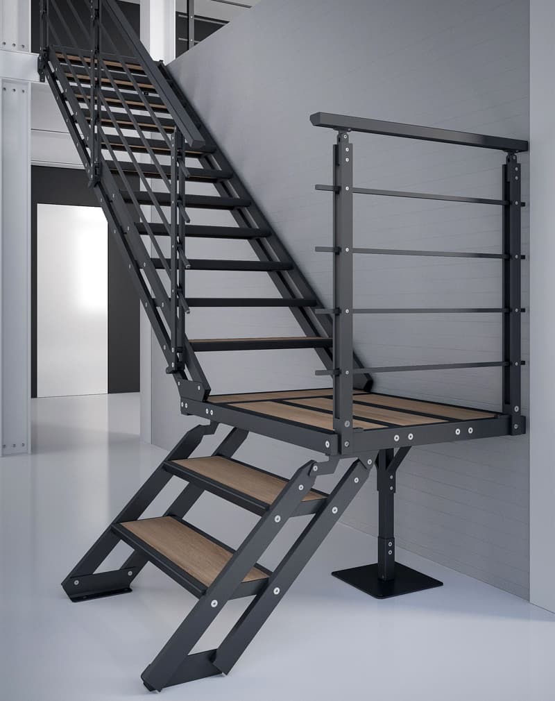 Модульная лестница лофт минимализм