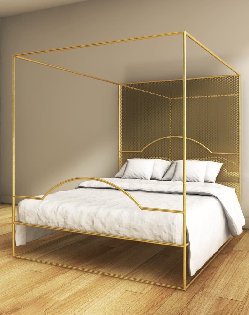 Кровать с балдахином лофт модерн