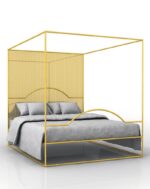 Кровать с балдахином цвет золото