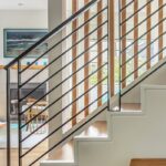 Перила металлические горизонтальные лофт