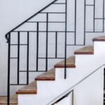 Перила с рисунком из полосы тетрис