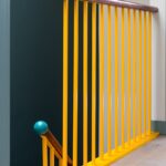 Перила стильные с дубовым поручнем