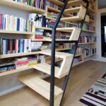 Лестница минимализм металл дерево