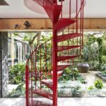 Лестница винтовая из перфорированного листа