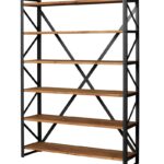 Этажерка лофт из уголка черная