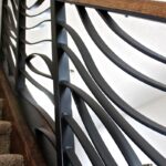 Перила с рисунком в стиле морской волны