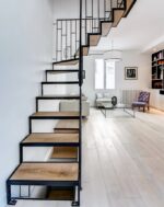 Лестница французский стиль металлический каркас