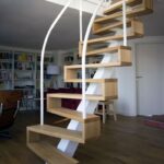 Лестница сканди ступени дерево монокосоур