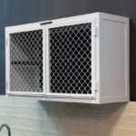 Навесной шкаф для кухни лофт сетка