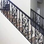 Перила кованые с итальянским поручнем