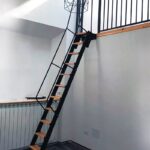 Лестница откатная антресольная "Мобилофт Д"