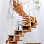 Лестница винтовая подвесная стиль сканди