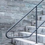 Перила металлические минимализм из трубы