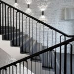 Перила металлические лофт модерн арка