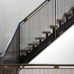 Перила с наполнением из прута бронза