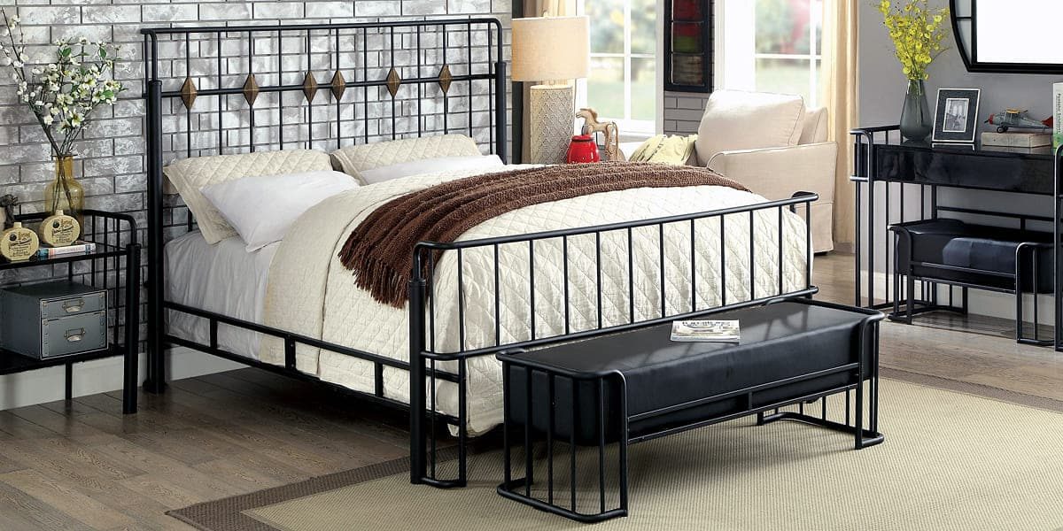 Кровать металлическая в стиле лофт