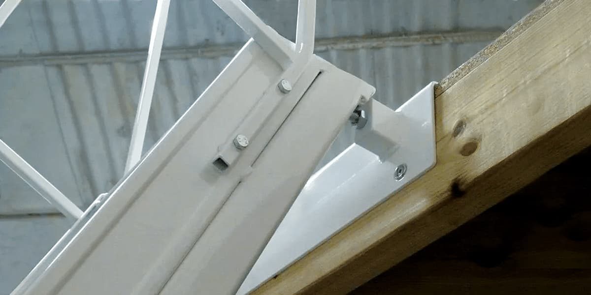 Лестница лофт складная металлическая